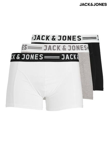 JACK & JONES Light Grey Boxers 3 Pack (E30615) | €19