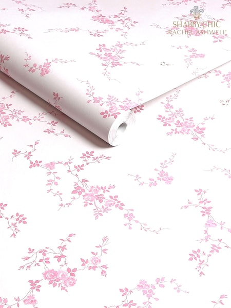 Shabby Chic by Rachel Ashwell® Pink Butterflies 10M Wallpaper (E30643) | €81