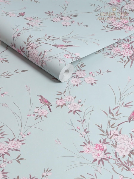 Shabby Chic by Rachel Ashwell® Blue Bird Chinoiserie 10M Wallpaper (E30659) | €81