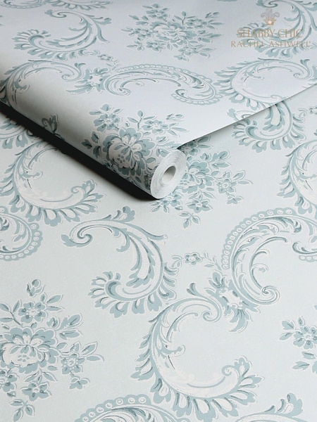 Shabby Chic by Rachel Ashwell® Blue Boudoir Beauty 10M Wallpaper (E30661) | €81