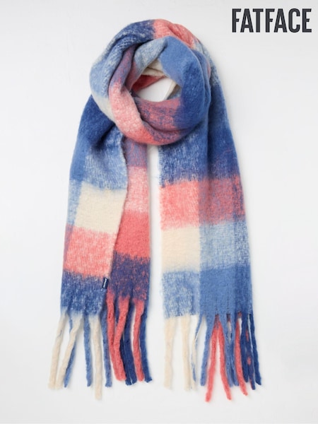 FatFace Blue Aspen Check Scarf (E30681) | €21