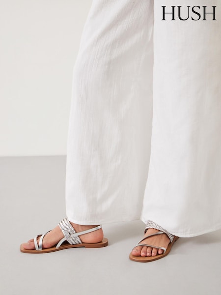 Hush Silver Wren Weave Sandals (E30683) | €54