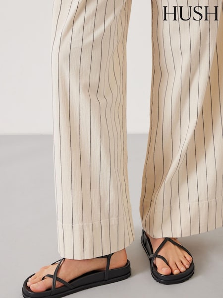 Hush Black Thea Minimal Footbed Sandals (E30685) | AED288
