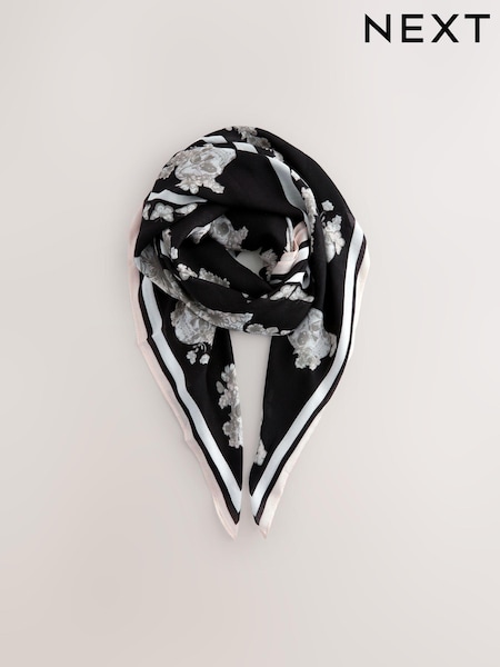 Yksivärinen Kukallinen Skull - Neliön muotoinen kevyt Huivi (E30770) | €17