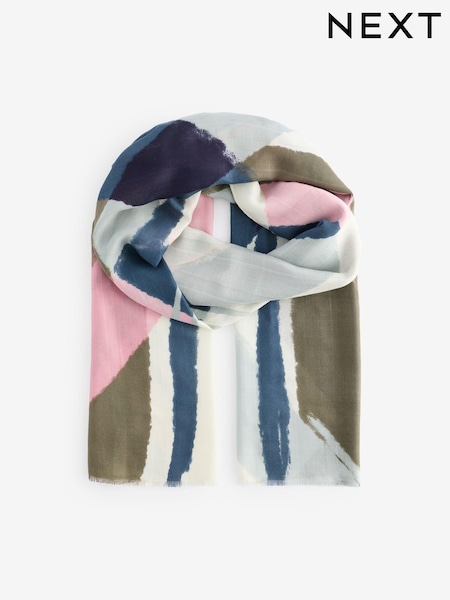 Pink/Grey Lightweight Scarf (E30771) | €20
