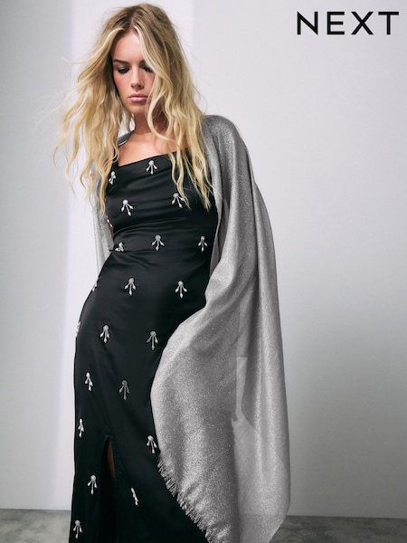 Silver Sparkle Lightweight Scarf (E30774) | € 16