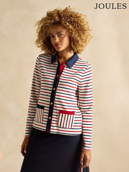 Modra in rdeča - Joules Harbour Jersey Cardigan (E30866) | € 72