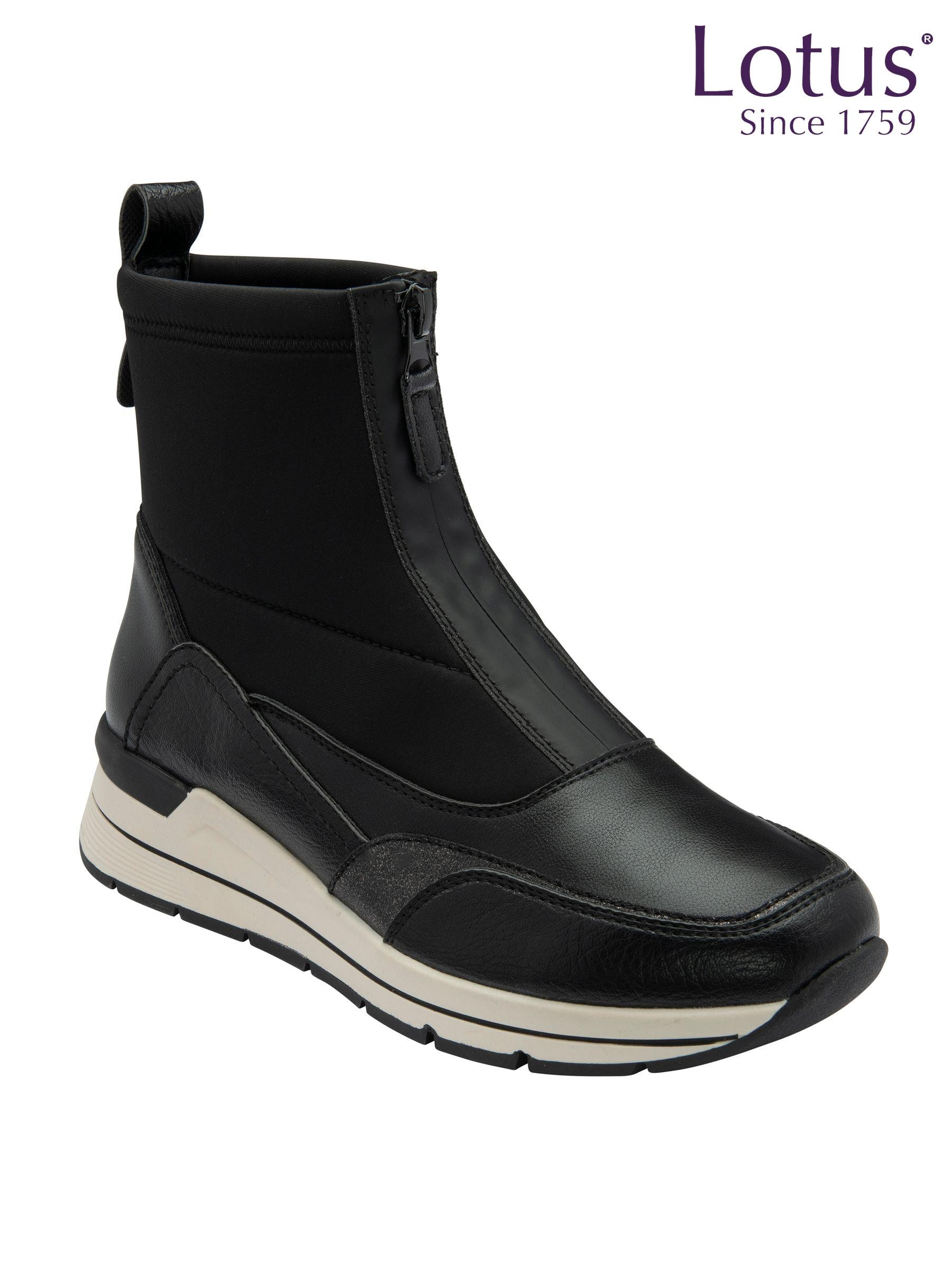Lotus black ankle boots clearance