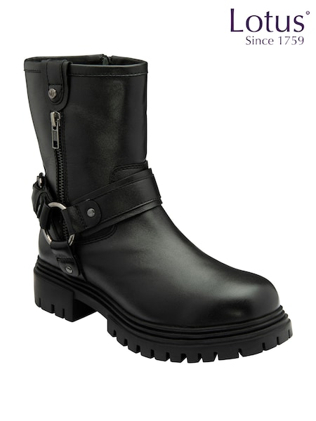 Lotus Black Ankle Boots (E30892) | R$ 790