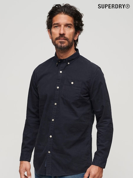 Bleumarin eclipsă - Comerciant Superdry 100% Bumbac Cămăși (E30921) | 256 LEI