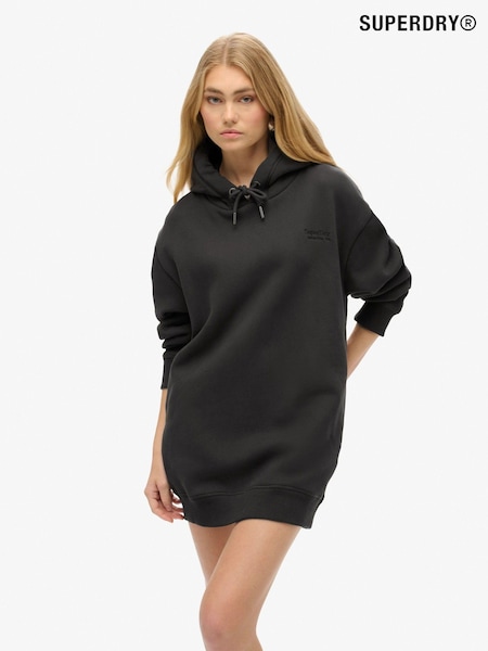 Bizon Negru - Superdry Esențiale Cu glugă Sweat Rochie (E30931) | 256 LEI
