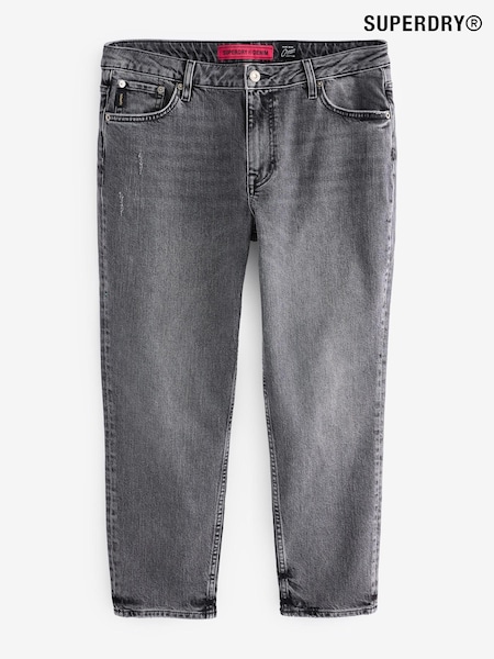 Superdry Echo Black 2 Vintage Mid Rise Slim Jeans (E30939) | €49