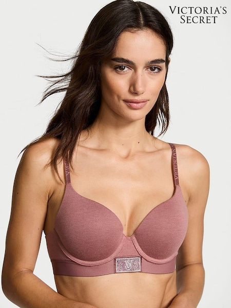 Victoria's Secret Vintage Rose Pink Push Up Shine Patch Bra (E31164) | €45