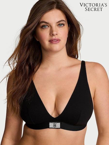 Victoria's Secret Black Shine Patch Bralette (E31179) | €40