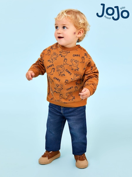 JoJo Maman Bébé Toffee Peppa Pig Printed Sweatshirt (E31330) | 99 QAR