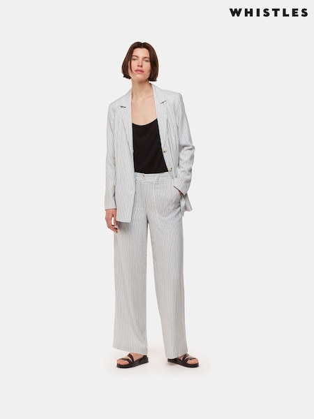 Whistles White Stripe Luna Trousers (E31687) | €51
