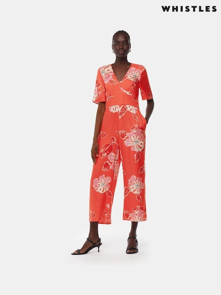 Whistles Hibiscus Print Aimee Jumpsuit (E31710) | 105 €