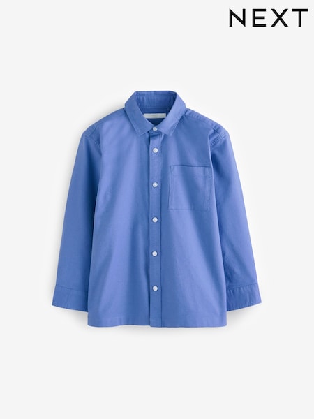 Kirkkaan Sininen - Relaxed Fit Pitkä hiha oxford-kangas Paidat (3-16v.) (E31734) | €19 - €26