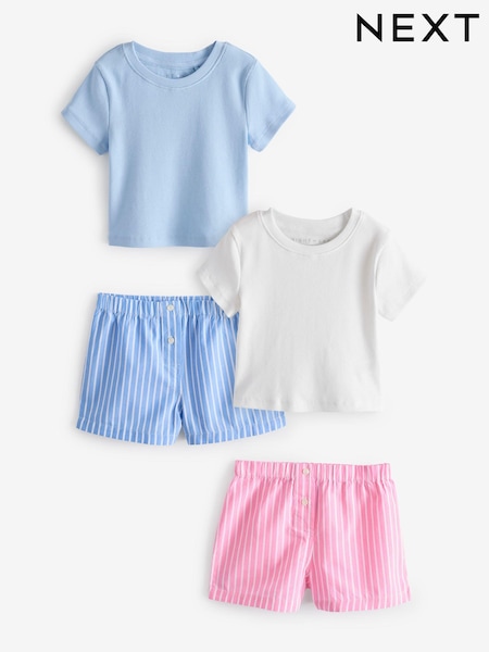 Azul/rosa - Woven Check Pyjamas 2 Pack (3-16yrs) (E31744) | 30 € - 40 €