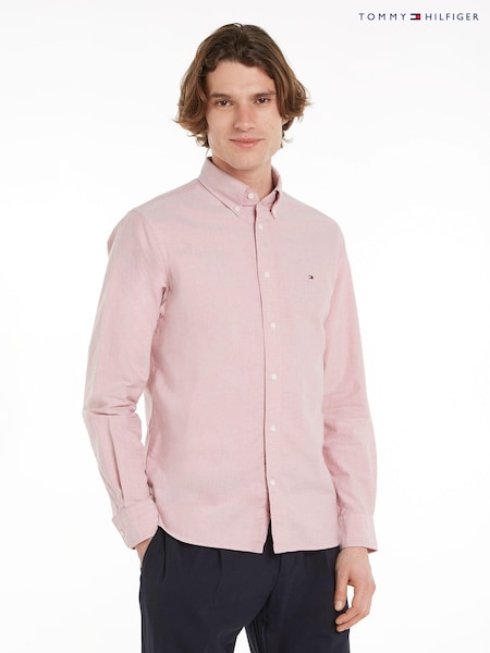 Tommy Hilfiger Pink Solid Heritage Oxford Shirt (E31902) | 210 QAR