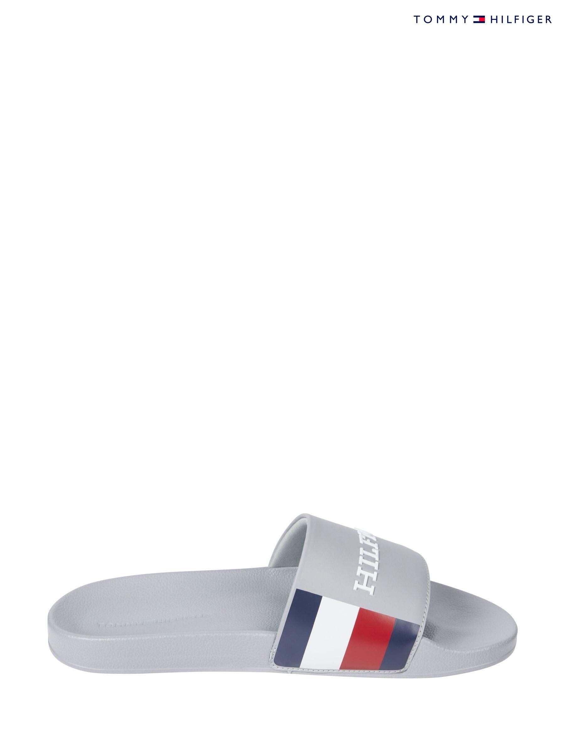 Tommy hilfiger silver sandals on sale