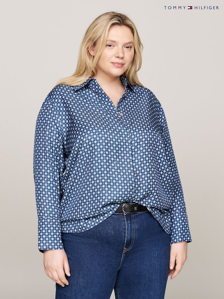 Tommy Hilfiger Blue Regular Fit Foulard Shirt (E31976) | €84