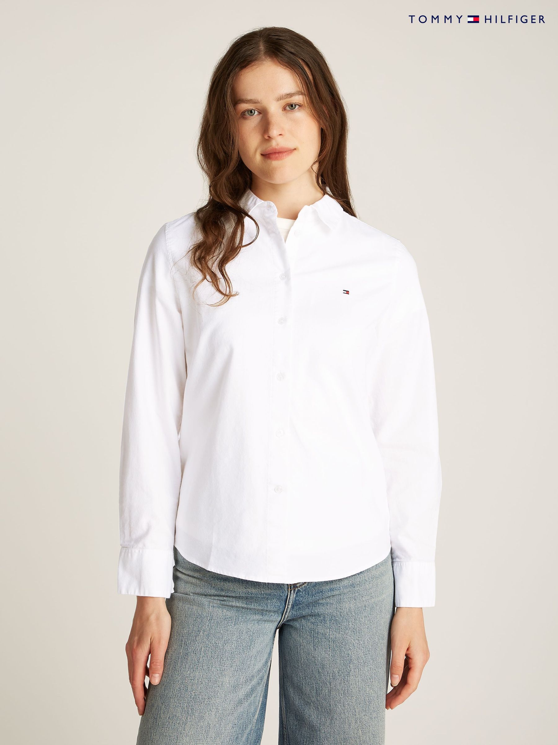 Tommy hilfiger organic oxford shirt deals
