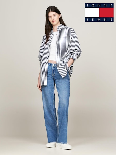Tommy Jeans Blue Pinstripe Shirt (E32038) | €54
