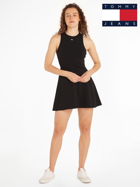 Tommy Jeans Black Fit N Flared Tank Dress (E32044) | €41.50