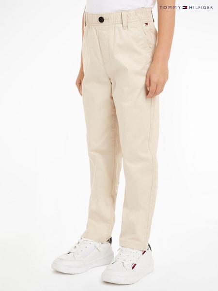 Tommy Hilfiger Brown Monotype Skater Chino Trousers (E32101) | 136 QAR