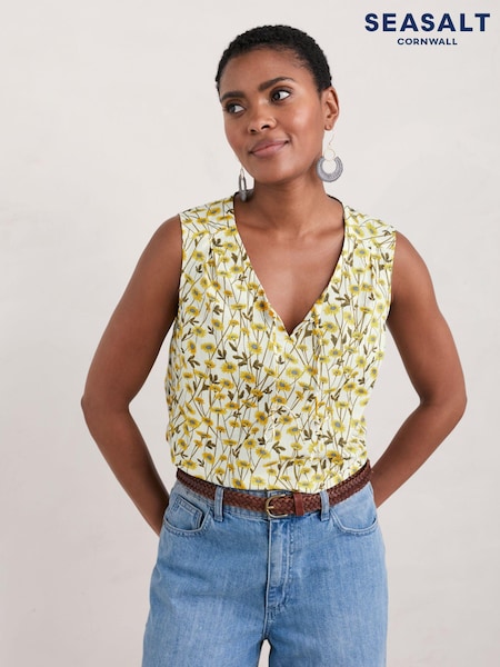 Seasalt Cornwall Cobbs Well Sleeveless Top (E32138) | 203 LEI