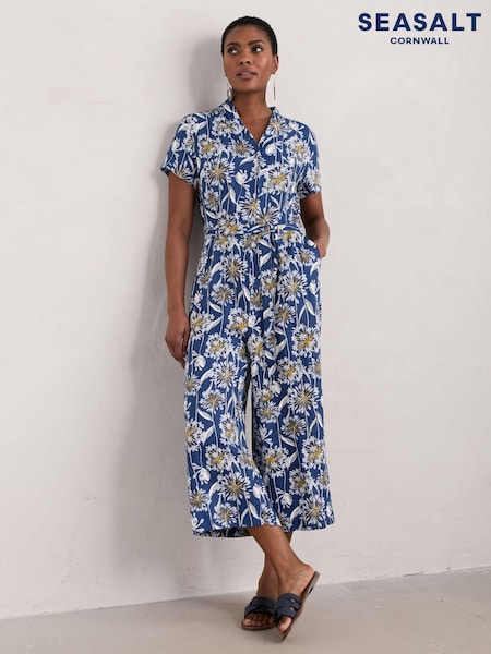 Seasalt Cornwall Treen Cove Linen Jumpsuit (E32179) | 56 €