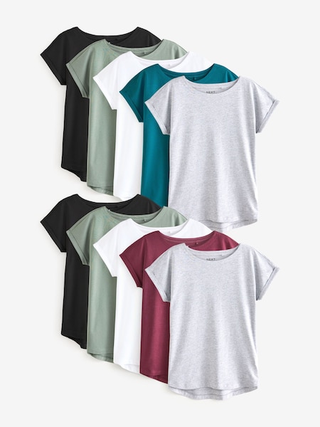 Kern - Cap Sleeve 100% Cotton T-Shirts 10 Pack (E32216) | 104 €