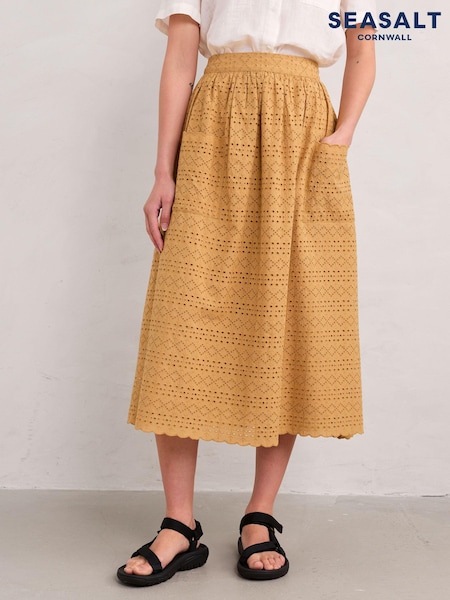 Seasalt Cornwall Deep Woods Broderie Skirt (E32276) | 51 €