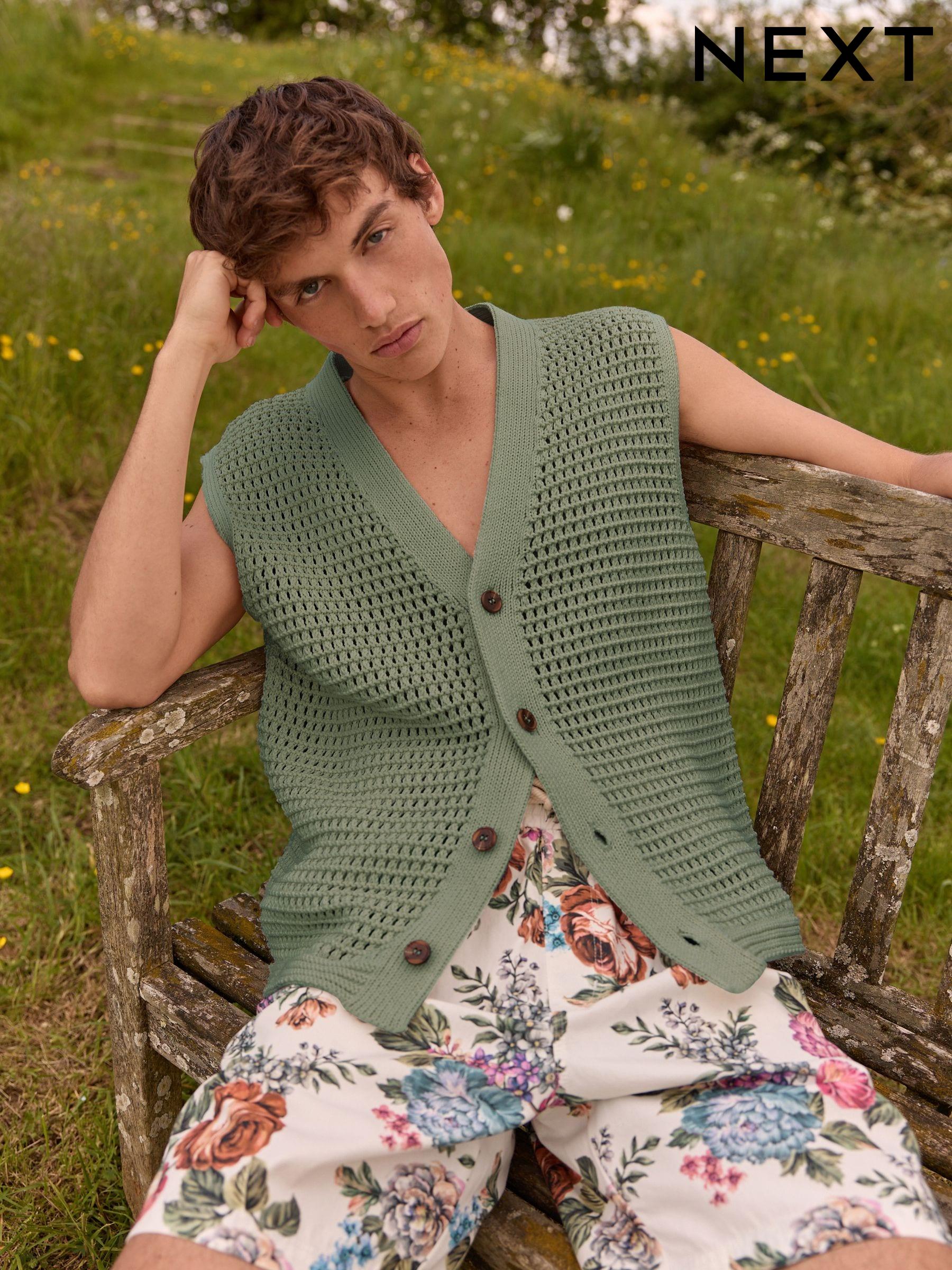 Men s Crochet Tops Next Luxembourg