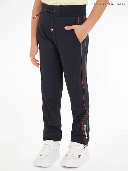 Tommy Hilfiger Blue Regular Fit Tape Sweatpants (E32733) | €32 - €38