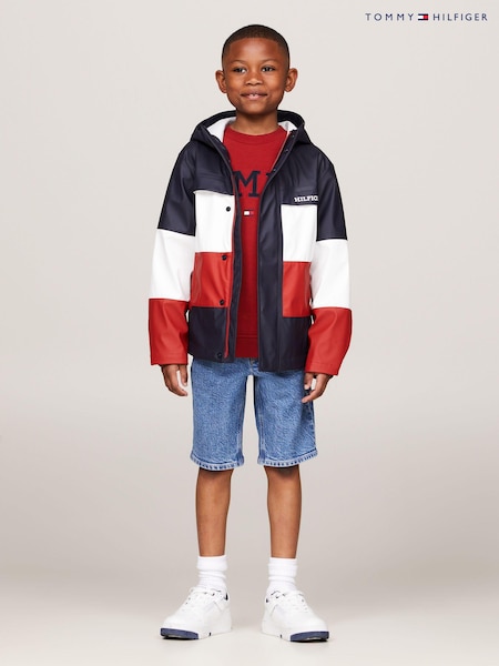 Tommy Hilfiger Colourblock Long Windbreaker (E32739) | 394 LEI - 465 LEI