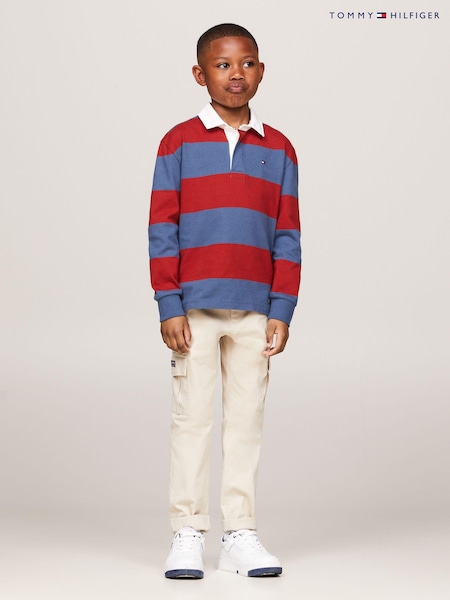 Tommy Hilfiger Blue Colourblock Polo Sweatshirt (E32764) | €29 - €36