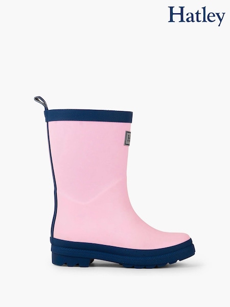 Hatley Pink Matte Waterproof Rain Boots (E32790) | ‏136‏₪