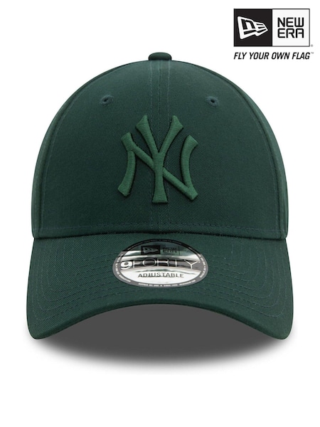 New Era Green Mens New York Yankees League Essential 9FORTY 100% Cotton Cap (E32824) | €30