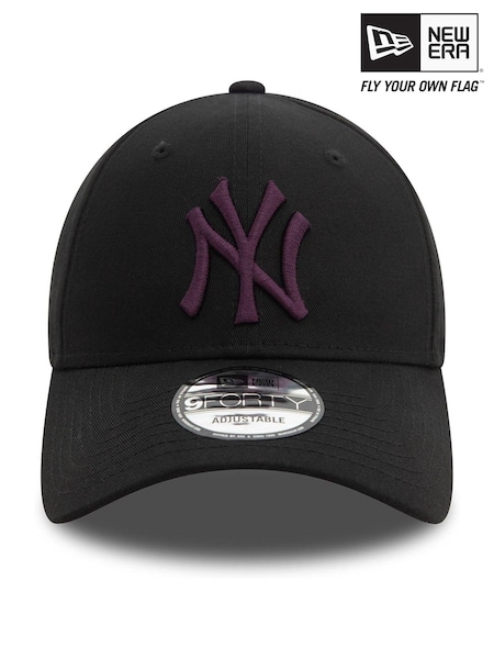 New Era Mens New York Yankees League Essential 9FORTY 100% Cotton Black Cap (E32825) | €15