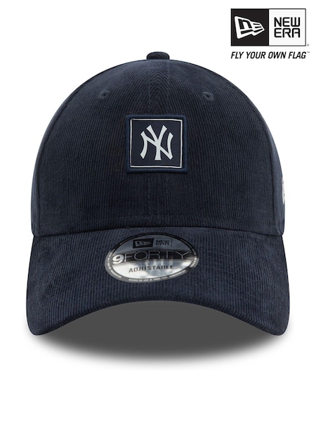 New Era Mens Blue New York Yankees Patch 100% Cotton Cap (E32828) | €19