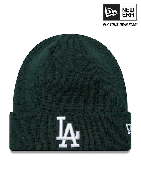 New Era Mens Green La Dodgers League Essential Cuff Knit Beanie (E32829) | 1 562 грн