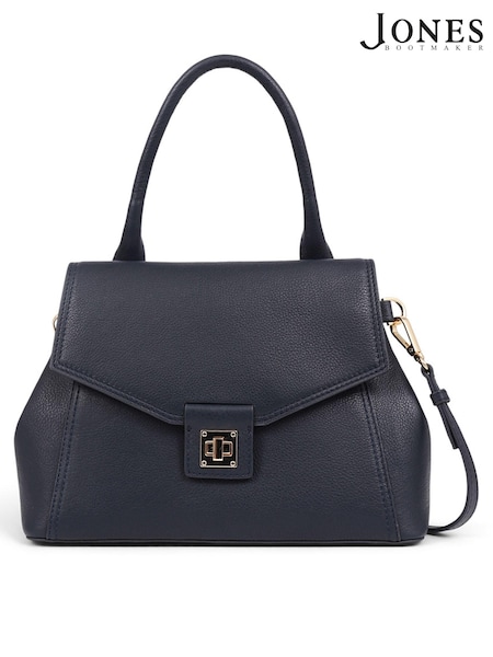 Jones Bootmaker Blue Vanya Leather Handbag (E33004) | 490 QAR