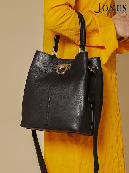 Jones Bootmaker Verna Leather Shoulder Black Bag (E33015) | €131