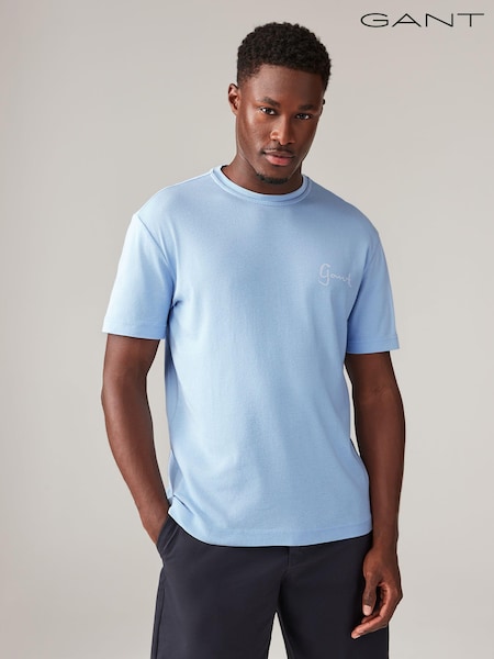 GANT Blue Seasonal Graphic 100% Cotton T-Shirt (E33092) | 159 SAR