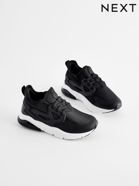 أسود/أبيض - Elastic Lace Trainers (E33222) | ‏122 د.إ.‏ - ‏ 168‏ د.إ.