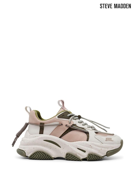 Steve Madden Cream Vault 2 Trainers (E33248) | 543 LEI