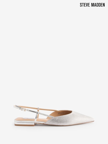 Steve Madden Silver Spencer-R Slingback Shoes (E33250) | €92