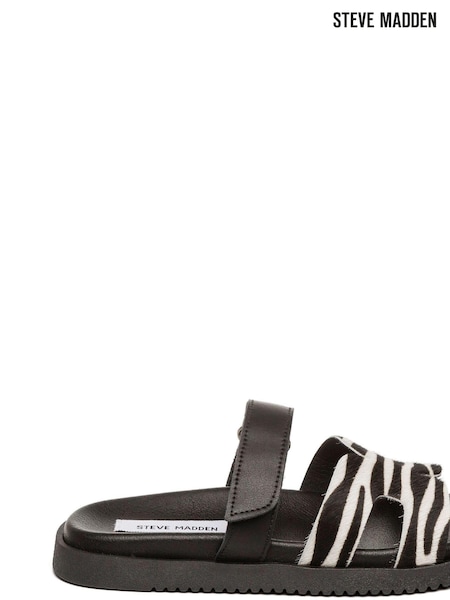 Zebra - Steve Madden Imprimeu animal Missile-L Sandale (E33273) | 501 LEI